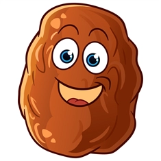 Dates Classroom Fruit Transparent Sticker